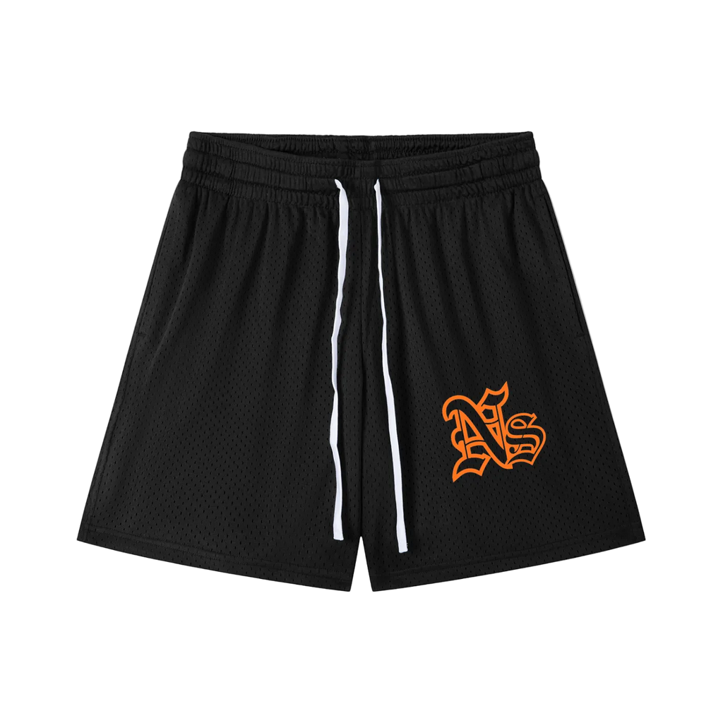 Mesh Drawstring Shorts