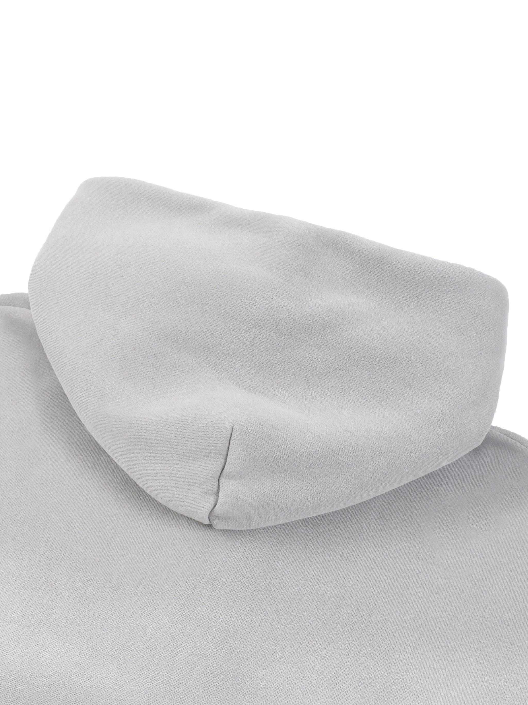 Sunfade Two-way Zipper Boxy Fleece Hoodie